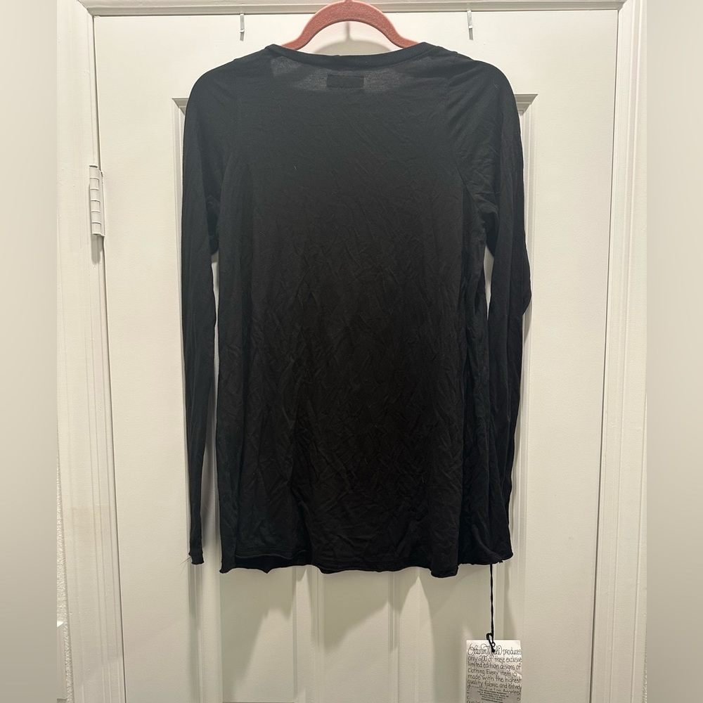 NWT Lauren Moshi black long sleeve swing tee graphic sunglasses tee Medium - Picture 5 of 5